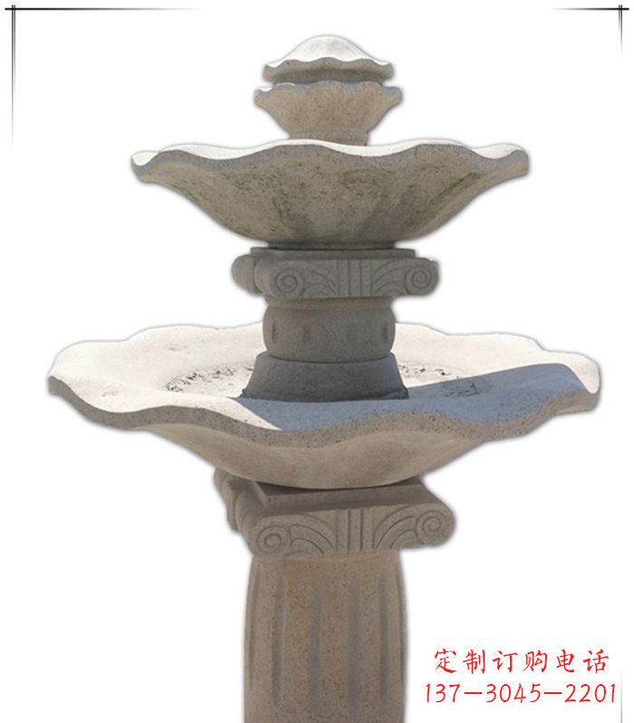 衢州大理石多层喷泉石雕精美绝伦的艺术形式