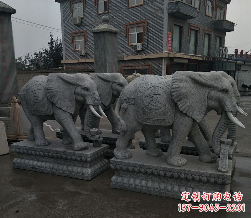 衢州唯美雕刻大象雕塑