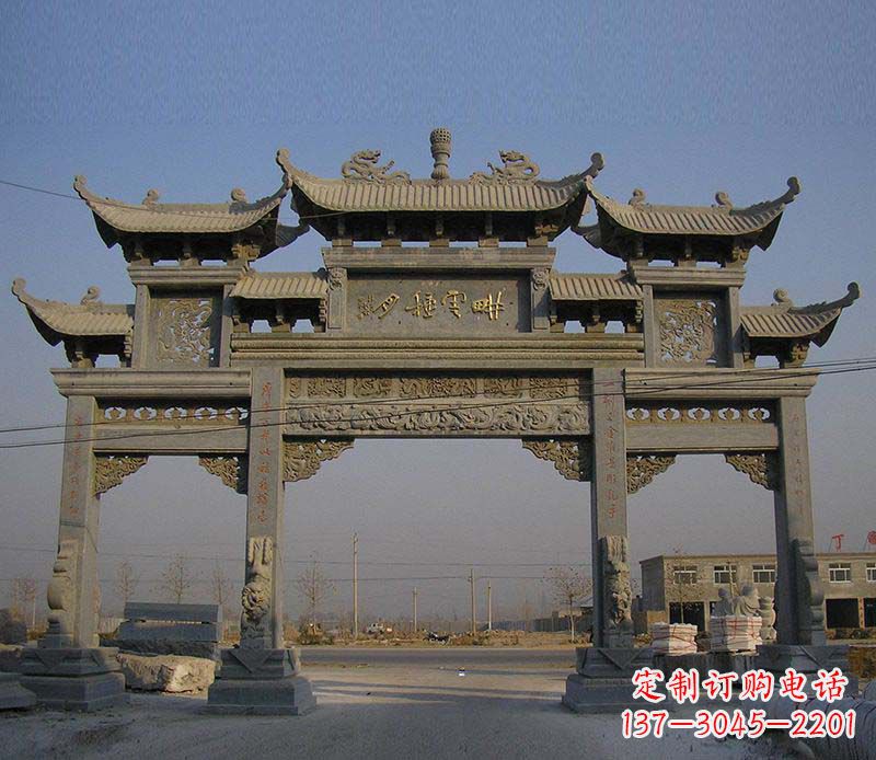 衢州大理石牌楼雕塑定制