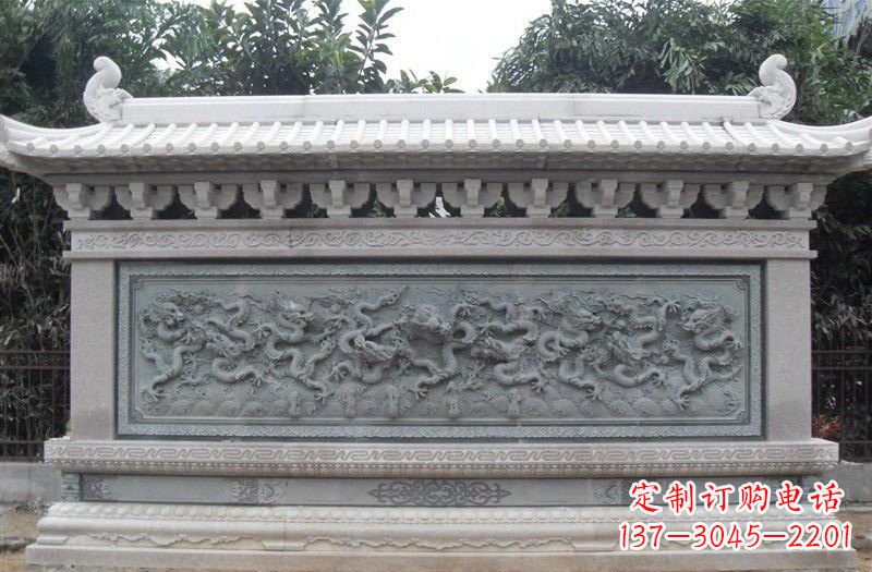 衢州大理石九龙壁雕塑