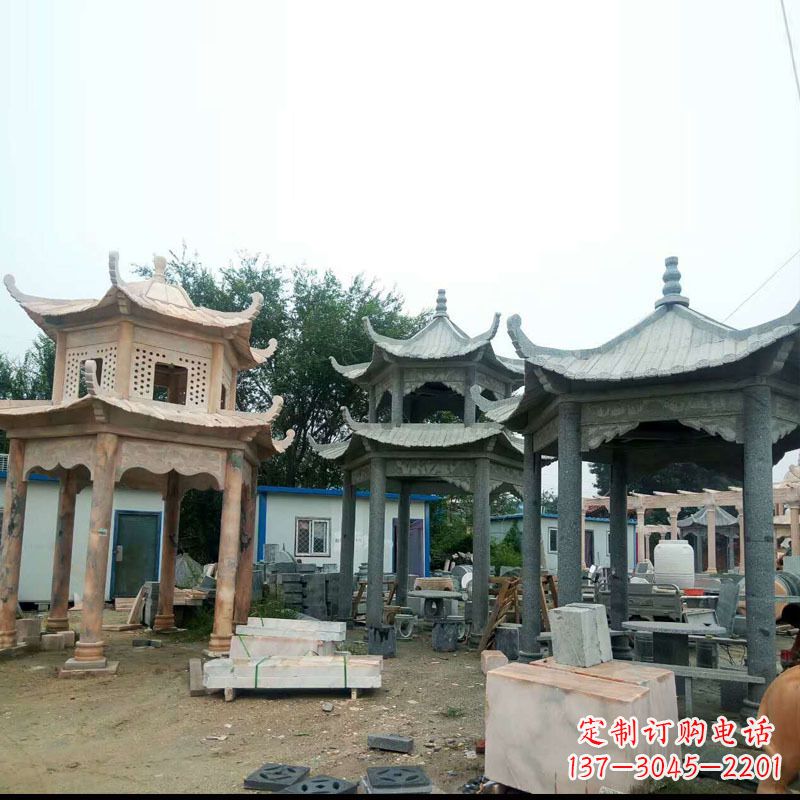 衢州精美大理石凉亭雕塑