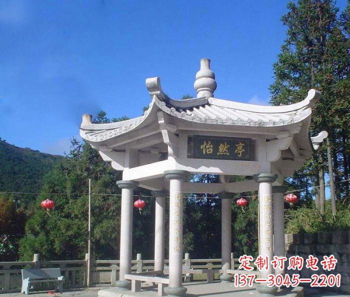 衢州精美大理石凉亭雕塑