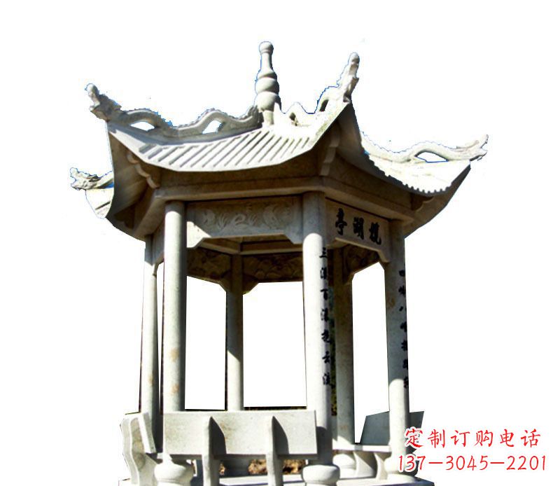 衢州大理石凉亭石雕，历史韵味浓郁