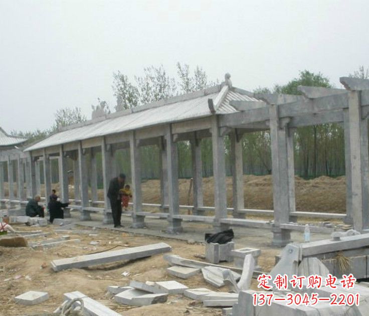 衢州精美大理石凉亭雕塑