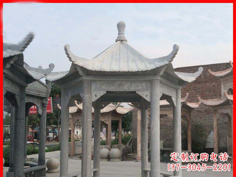 衢州大理石凉亭石雕