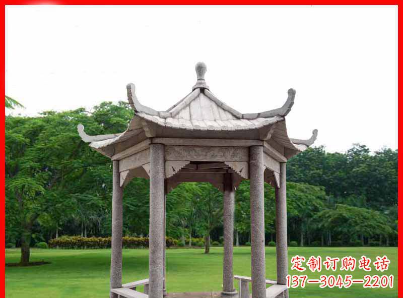 衢州精致大理石凉亭雕塑
