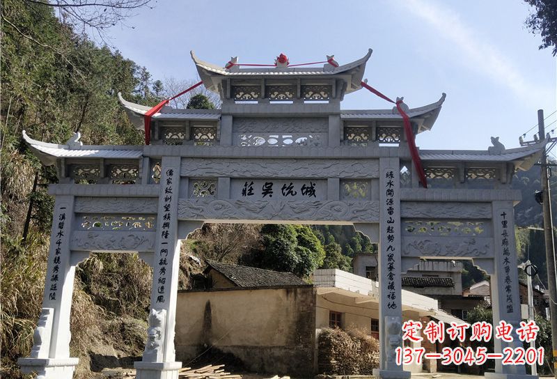 衢州大理石牌坊雕塑尊贵雕塑,永久保存