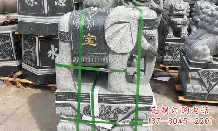 衢州大理石大象门口石雕