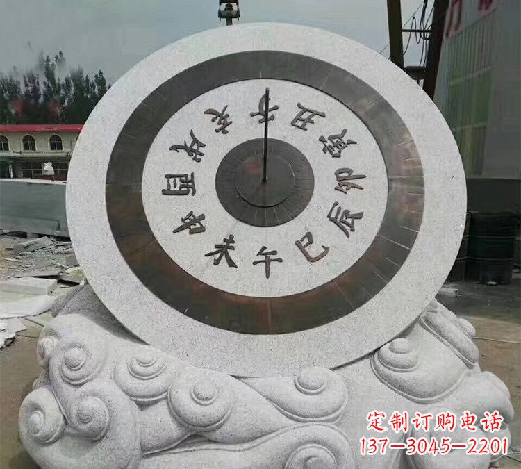衢州精美大理石十二时辰日晷雕塑