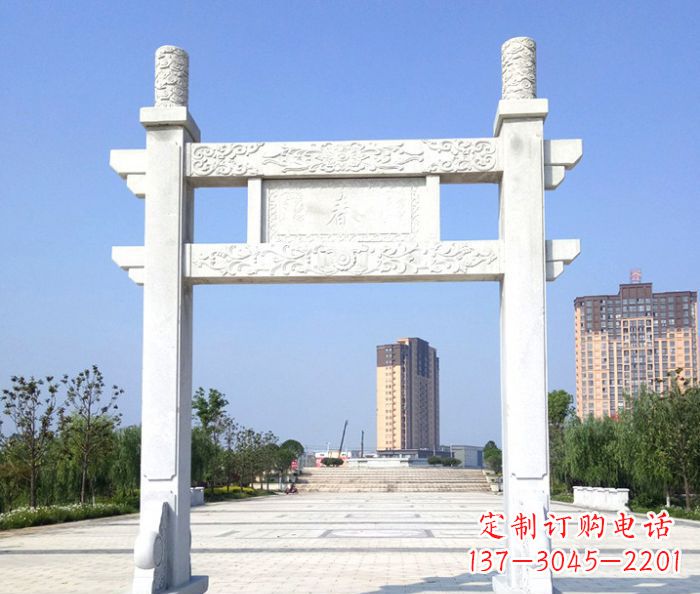 衢州单门景区石牌楼