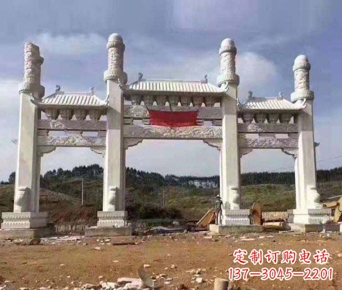 衢州 道路大理石牌坊雕塑