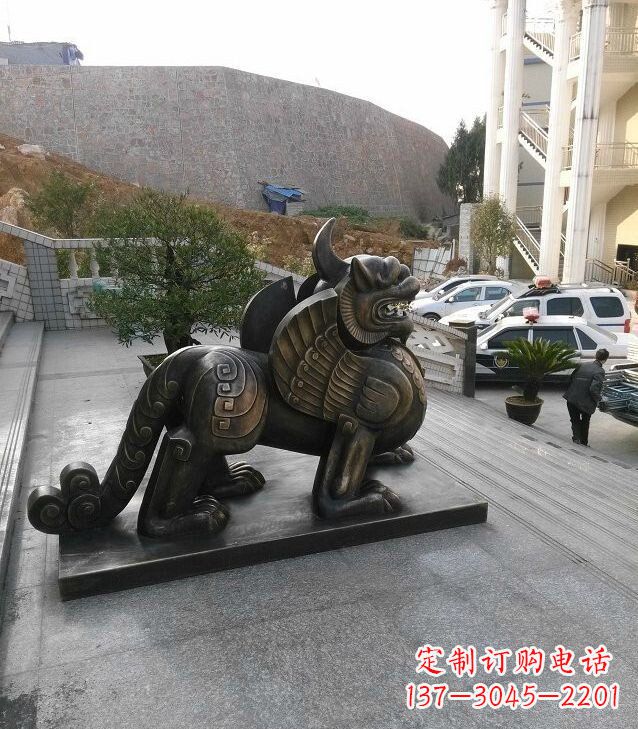 衢州独角兽法院神兽铜雕