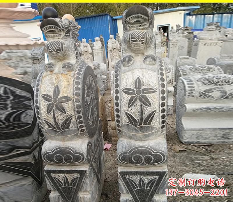 衢州仿古石门墩雕塑