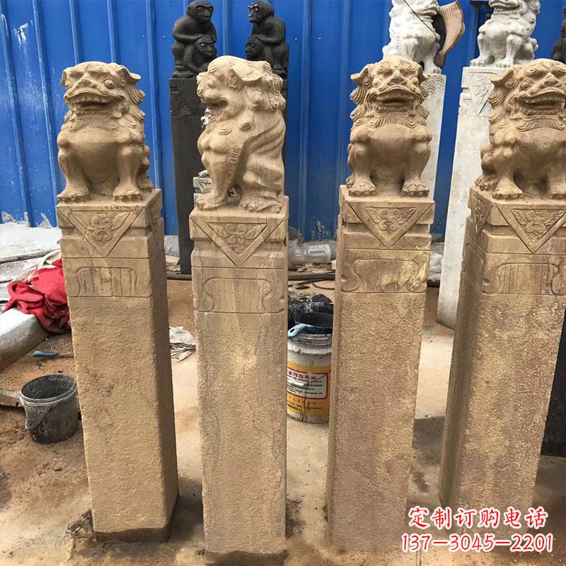衢州仿古拴马桩石雕塑——傅雕你的精美时光