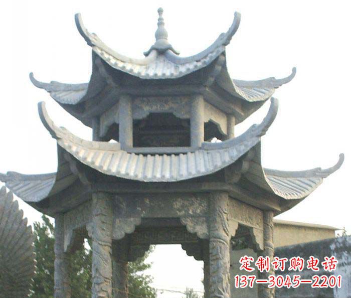 衢州仿古双层石雕凉亭