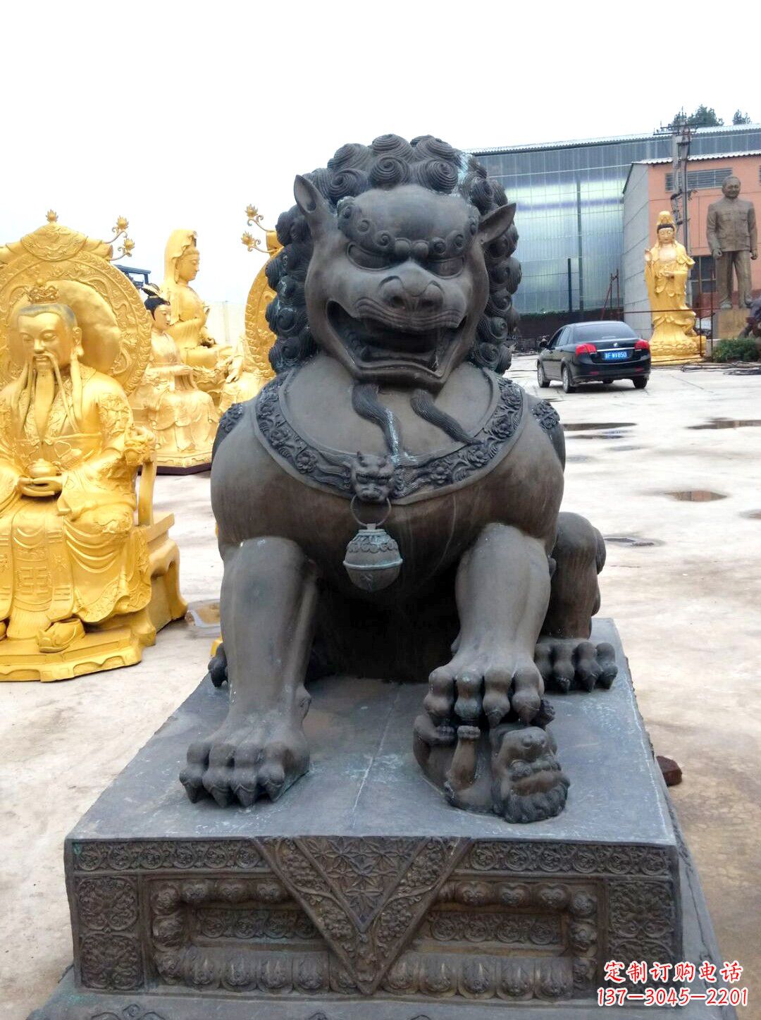 衢州精美仿古铜狮子雕塑