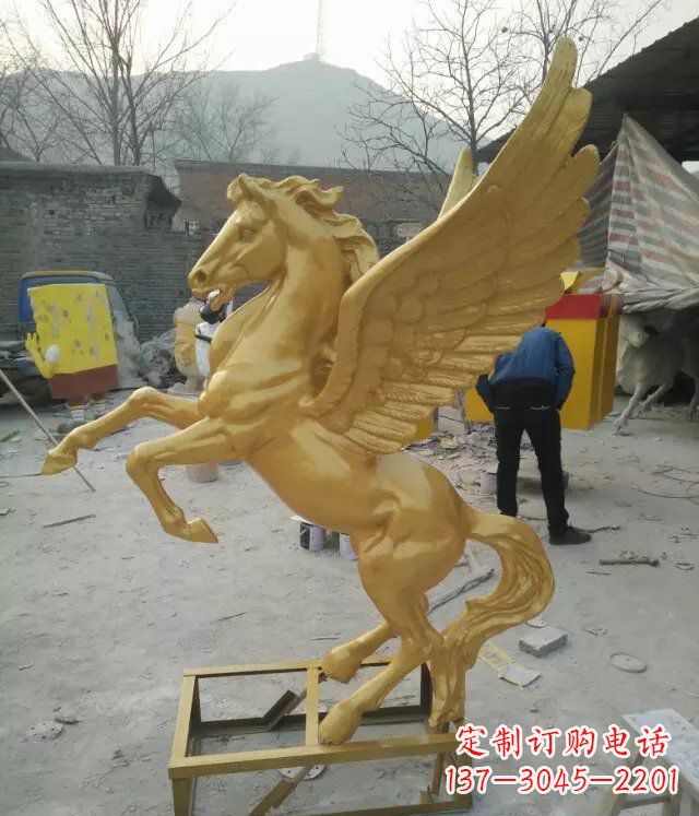 衢州飞马动物铜雕 (2)