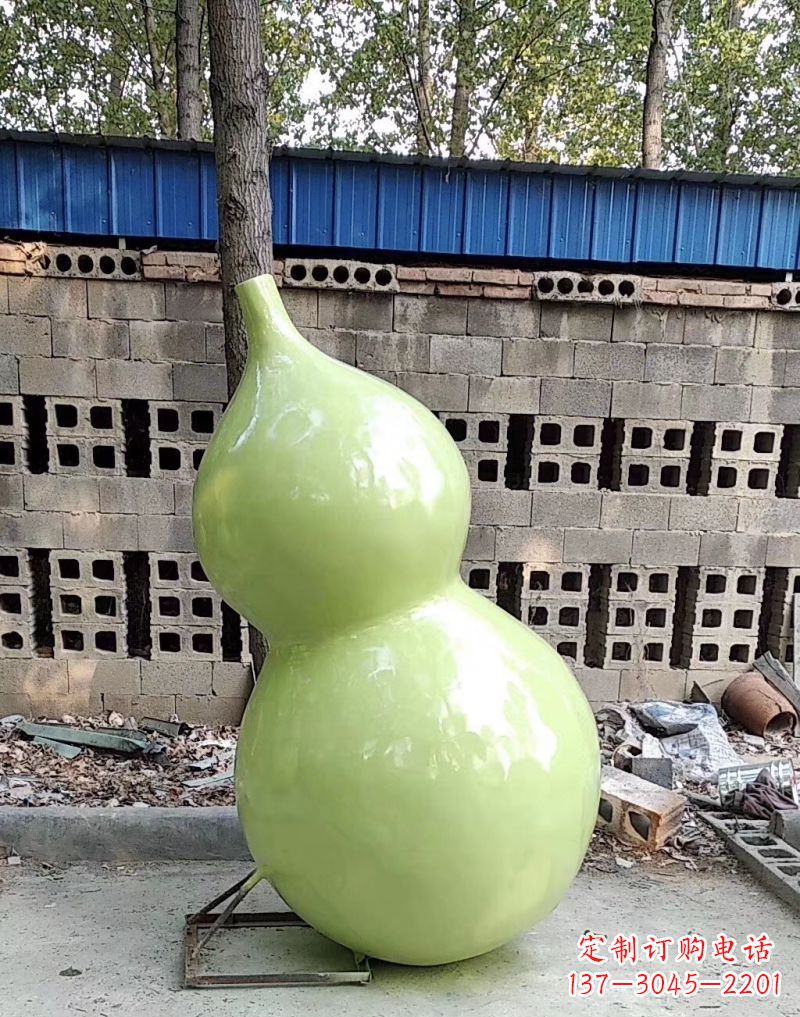 衢州公园装饰休闲雕塑——葫芦仿真玻璃钢雕塑