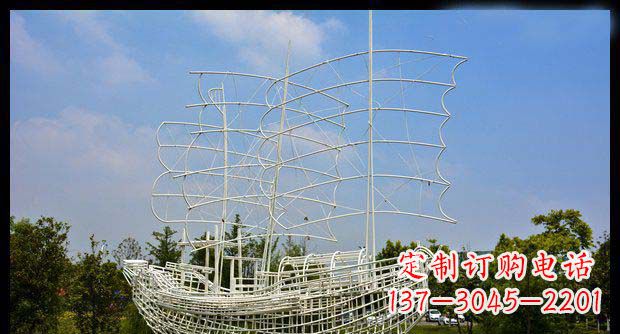 衢州唯美不锈钢帆船雕塑