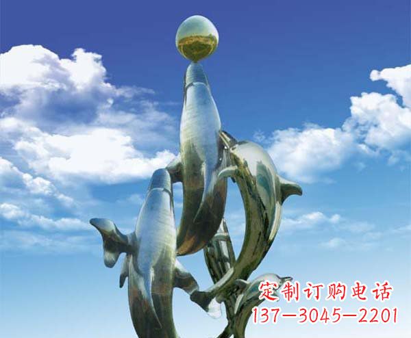 衢州有定制|不锈钢|大型海豚雕塑