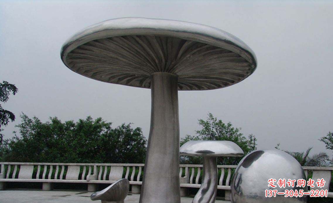 衢州特色不锈钢凉亭雕塑