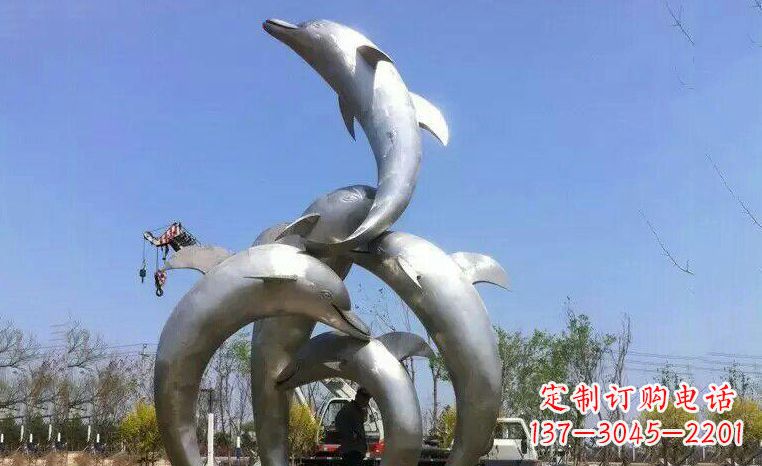 衢州品质精美的不锈钢海豚雕塑