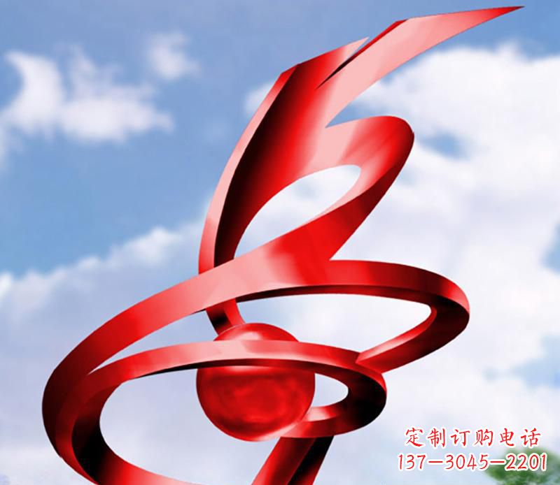 衢州公园装饰不锈钢指环雕塑