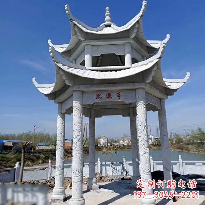 衢州公园大理石凉亭
