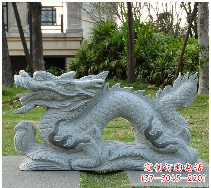 衢州精美雕刻的大理石龙雕塑