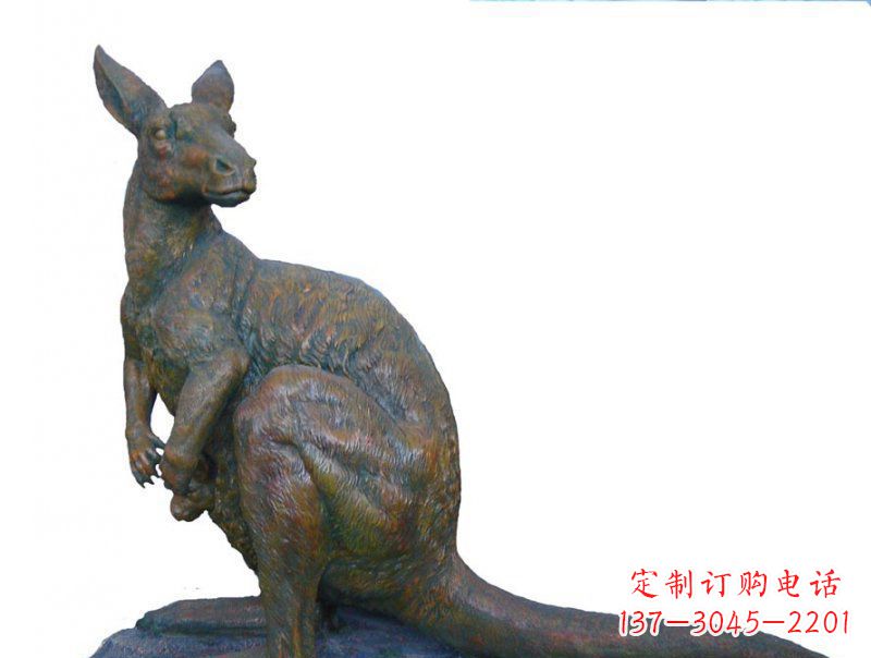 衢州精致工艺铜袋鼠雕塑