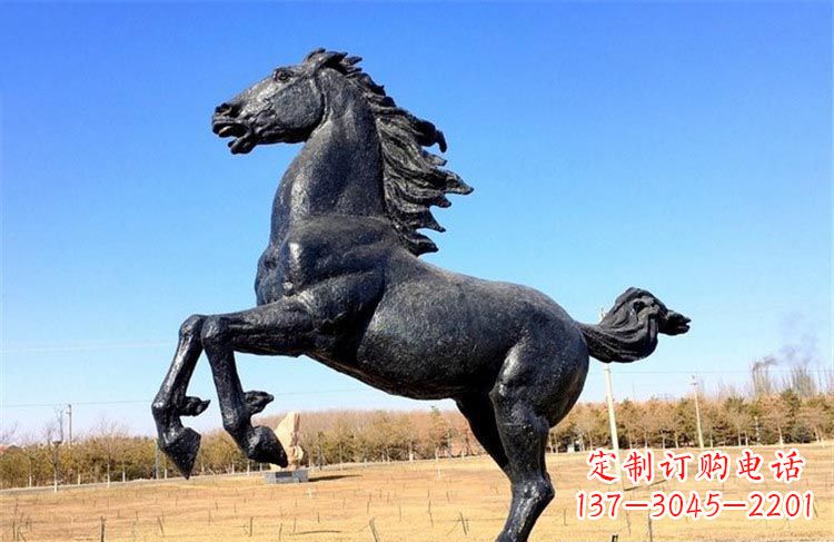 衢州公园动物立马铜雕