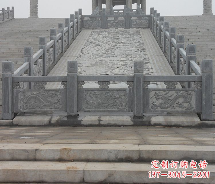 衢州公园仿古石栏板景观石雕 (6)