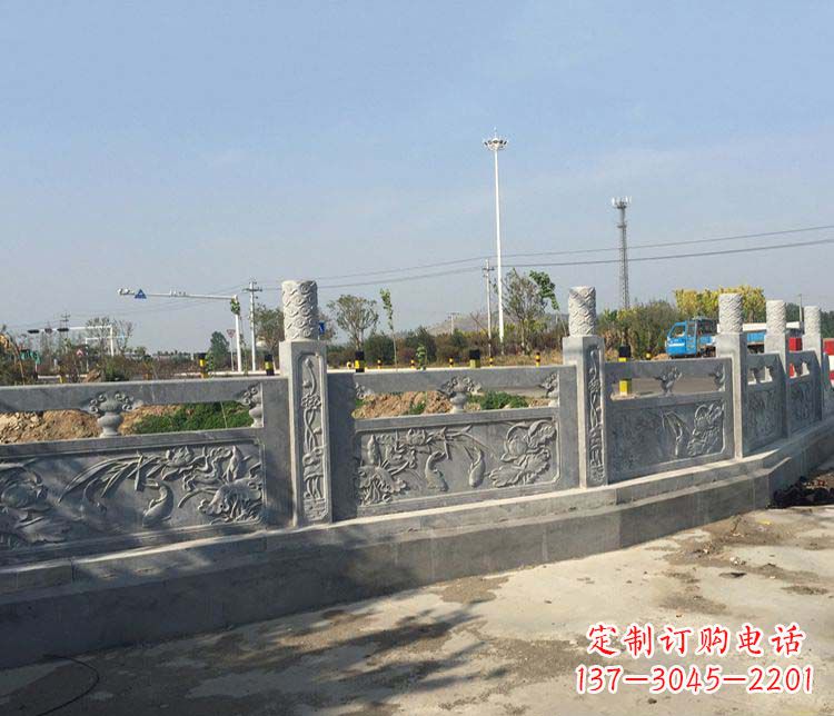 衢州公园仿古石栏板景观石雕 (4)