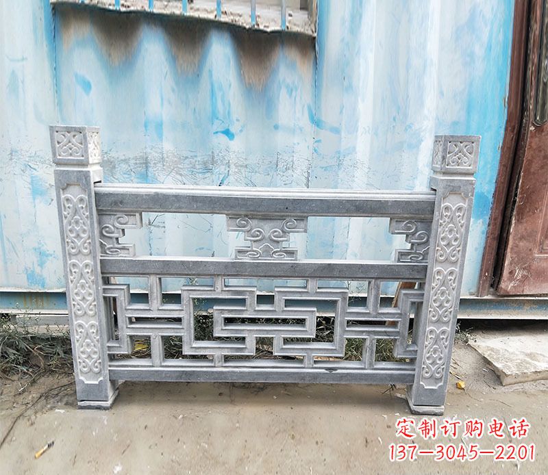 衢州公园仿古石栏板景观石雕 (7)