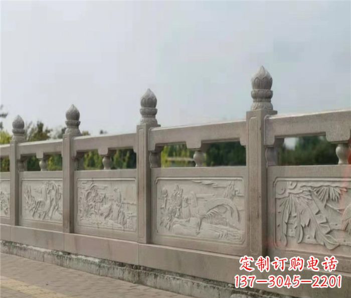 衢州公园景观大理石浮雕栏板 (4)