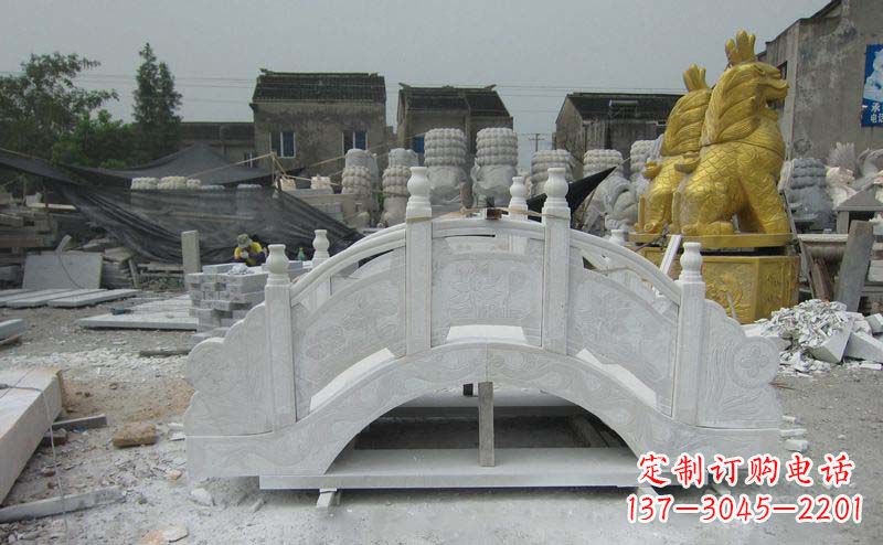 衢州公园景观大理石拱桥雕塑