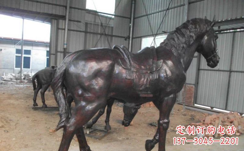 衢州公园铜马动物铜雕