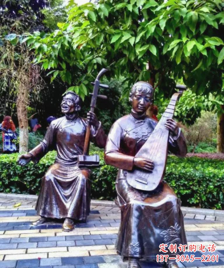 衢州以音乐为灵感原点的二胡铜雕
