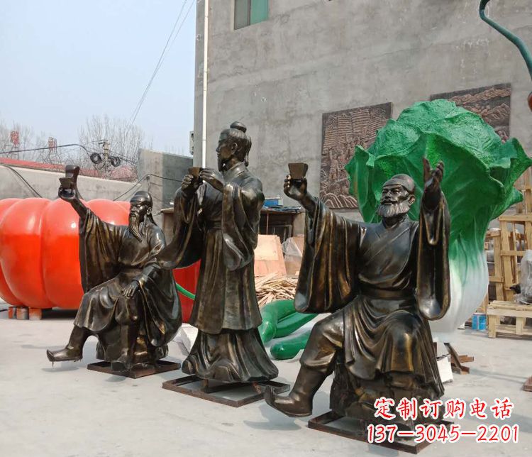 衢州浓缩古代江湖英雄——名人雕塑
