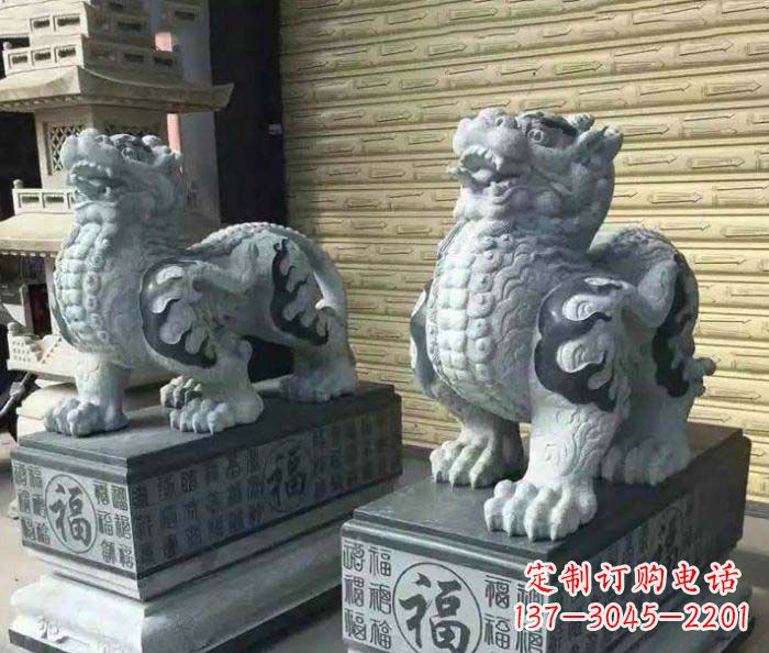衢州传承经典的古典貔貅石雕