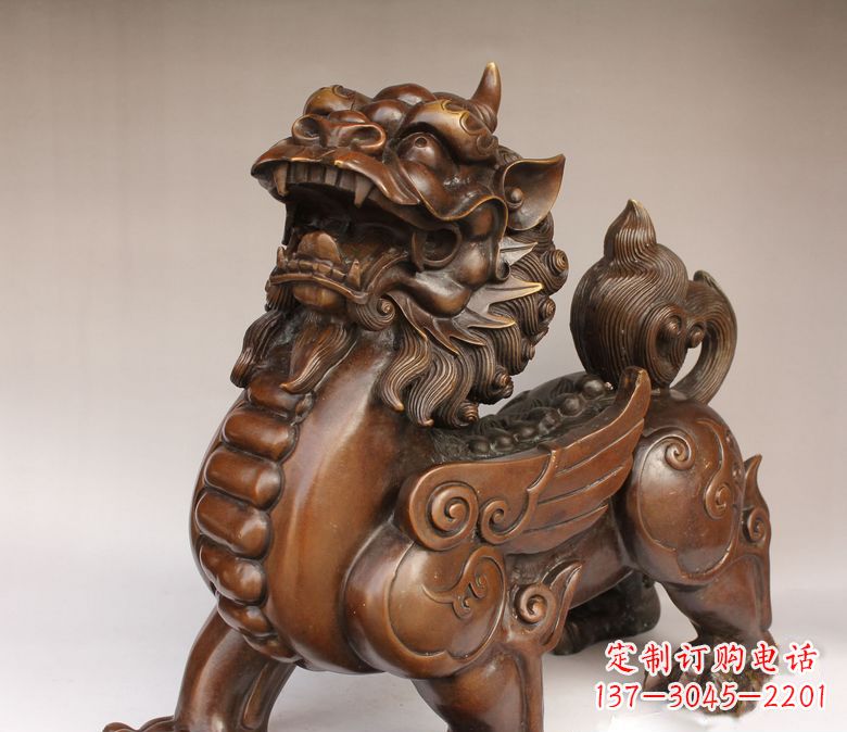 衢州古代神兽貔貅铜雕