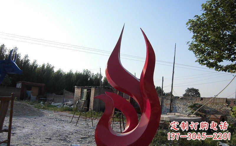 衢州广场不锈钢抽象凤凰雕塑_1 (2)