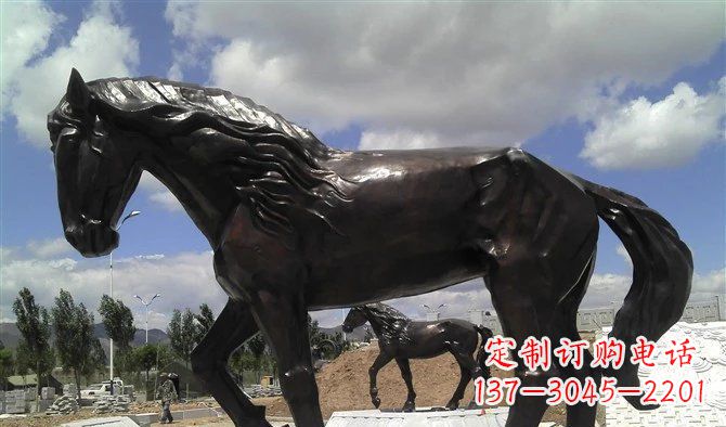 衢州广场马动物铜雕 (3)