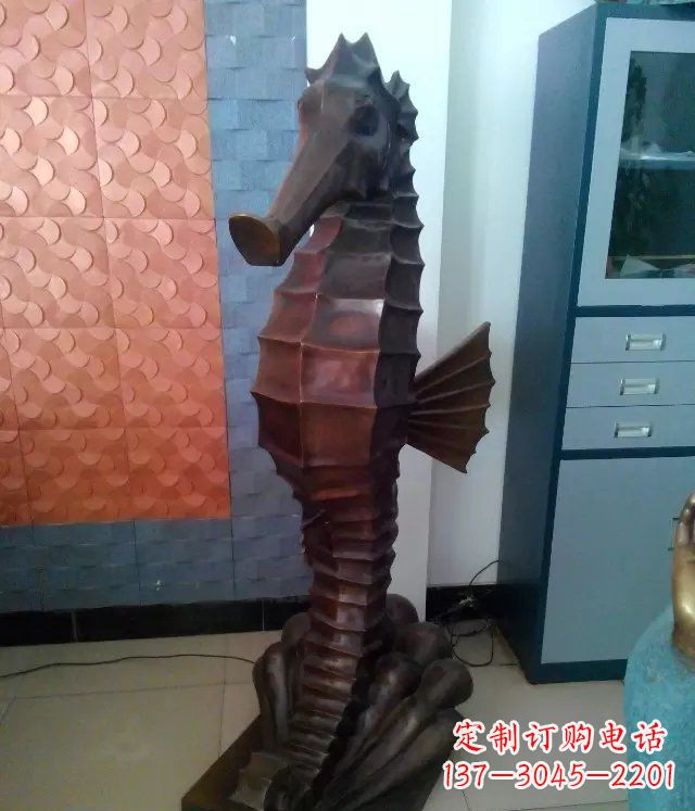 衢州海马铸铜动物铜雕