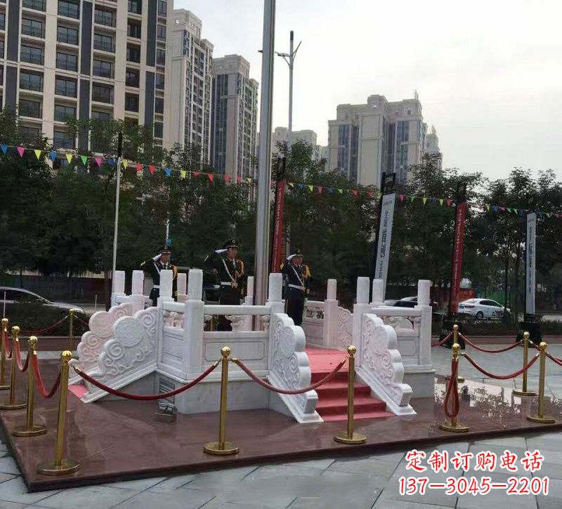 衢州汉白玉企业升旗台国旗台
