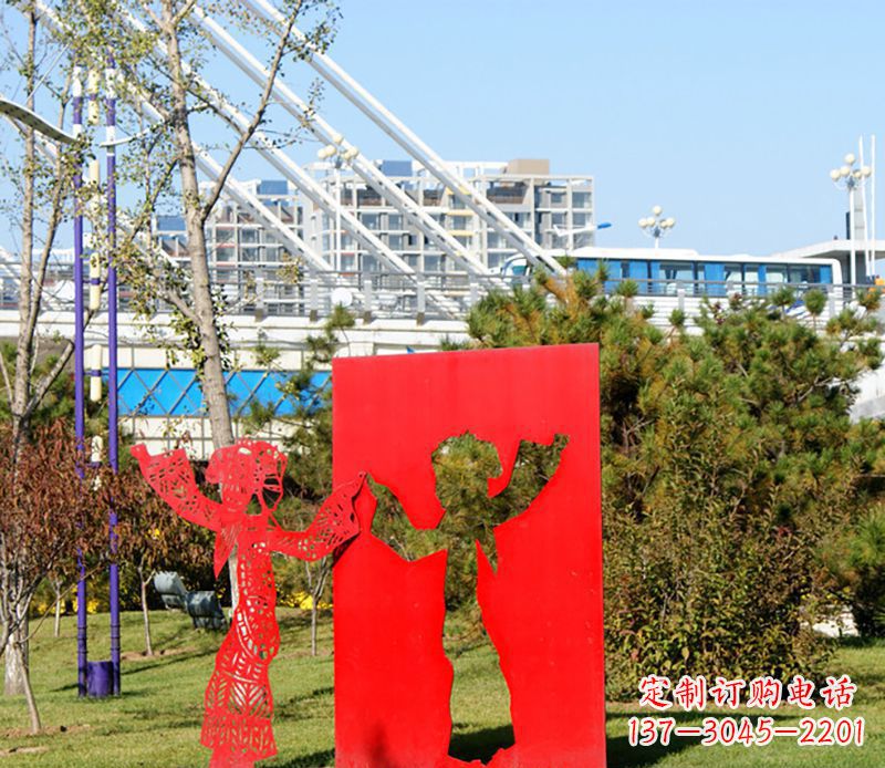 衢州全新设计:不锈钢皮影戏雕塑