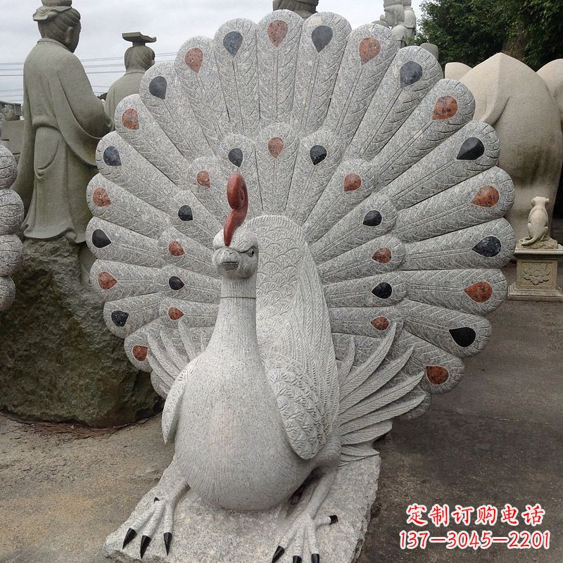衢州花岗岩孔雀雕塑——艺术与文化交融