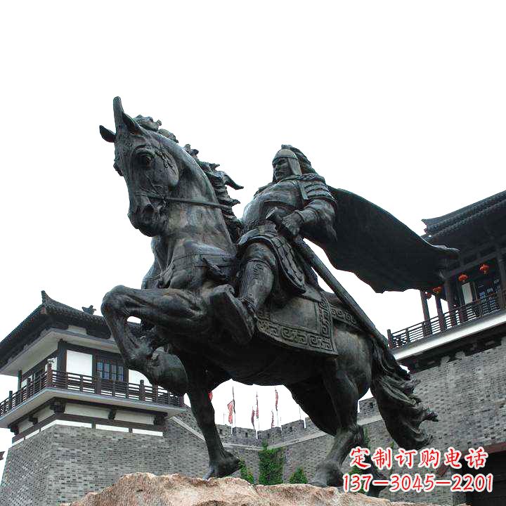 衢州景区历史名人项羽景观铜雕塑像