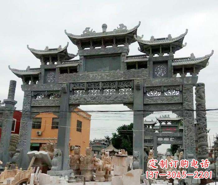 衢州石雕牌坊,精致雕塑让你完美点缀