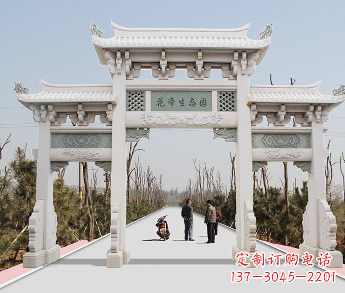衢州精美牌坊雕塑,定制你的独一无二